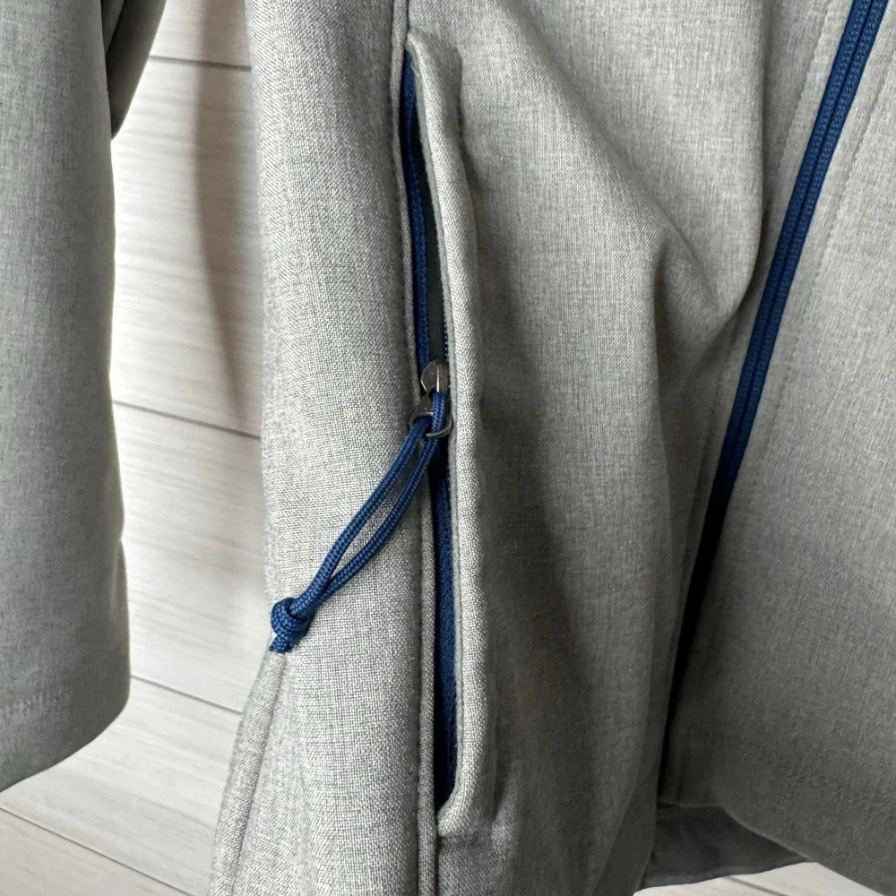 The North Face Women's Soft Shell Fleece Lined Jacket Gray Full Zip Small Casual